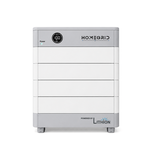 HomeGrid Stack'd 19.2 kWh - (4) 48V Lithium Battery Standard All Weather Modules + BMS and Base HG-4-Stack