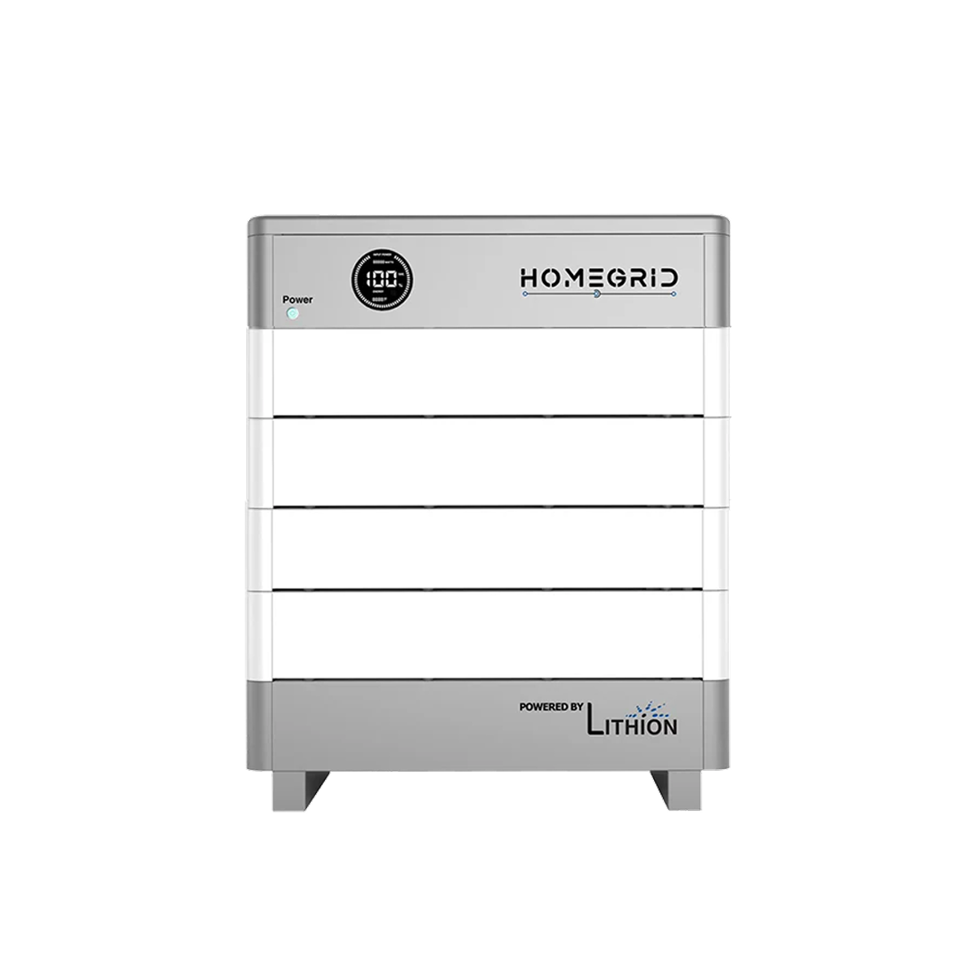 HomeGrid Stack’d 19.2kWh heated LiFePO4 battery tower with BMS and base