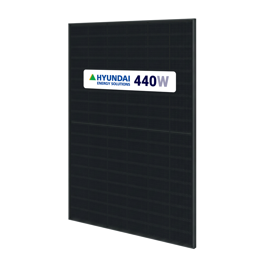 Hyundai 440W TOPCon Black Bifacial Solar Panel HIN-T440NF(BK)