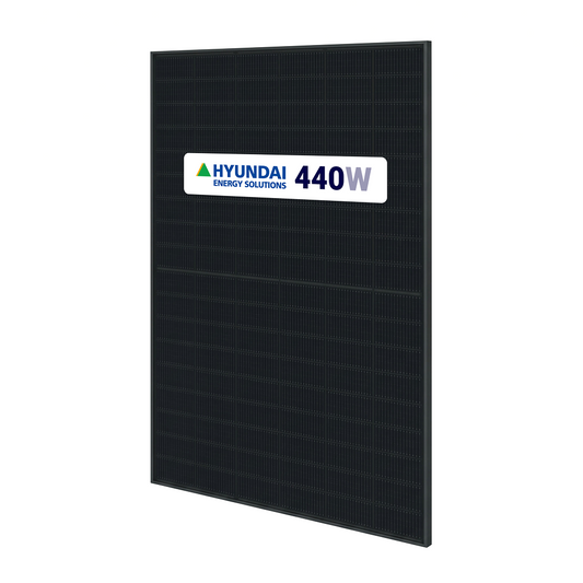 Hyundai 440W TOPCon Black Bifacial Solar Panel HIN-T440NF(BK)