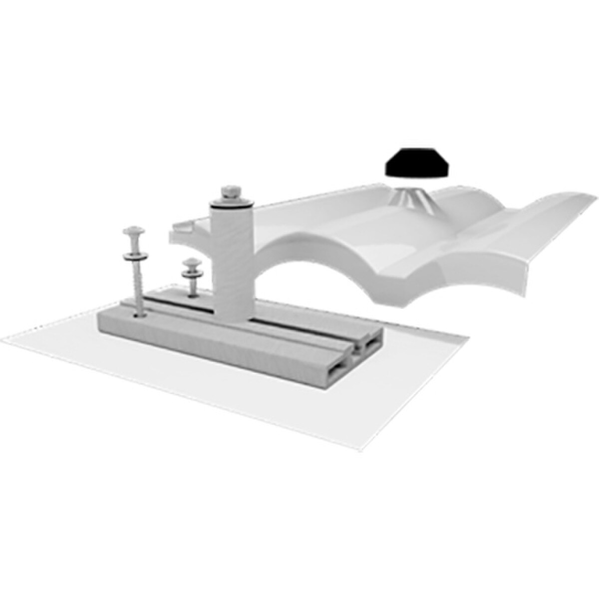 Quick Mount PV QMTR-BM-A-12 Mill Base Mount