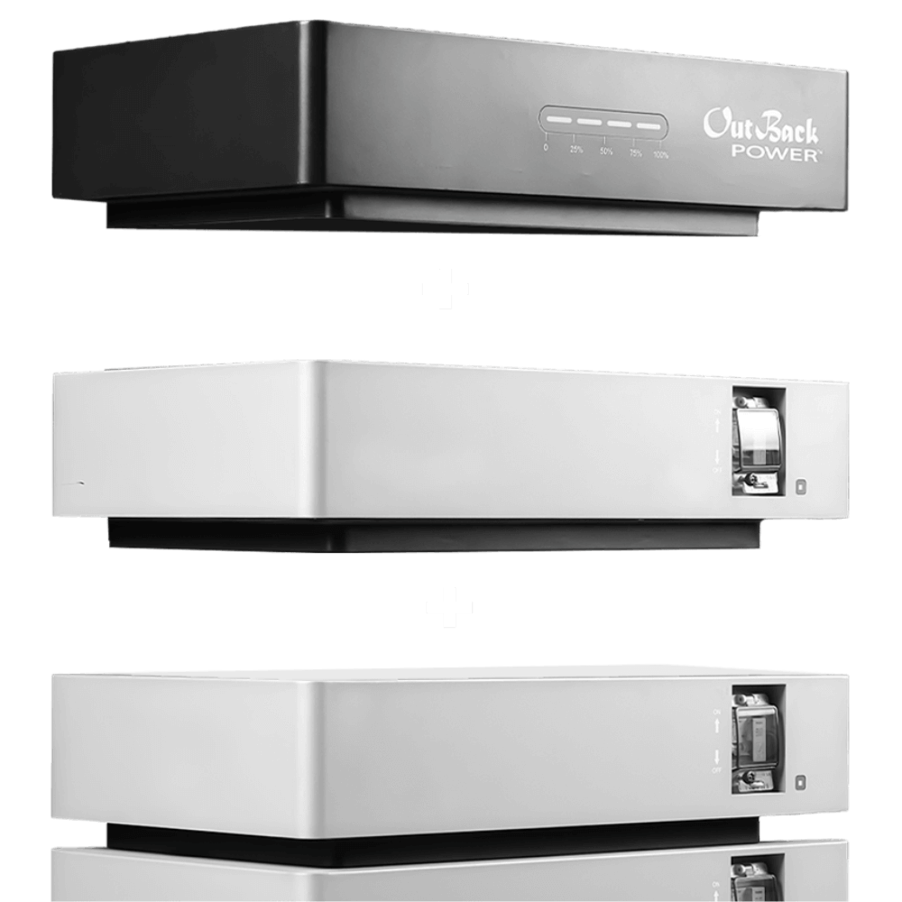 Outback Power 15.36kWh EnergyCell 5 Stackable Heated Lithium Battery - 3 Stack EC-FE5148