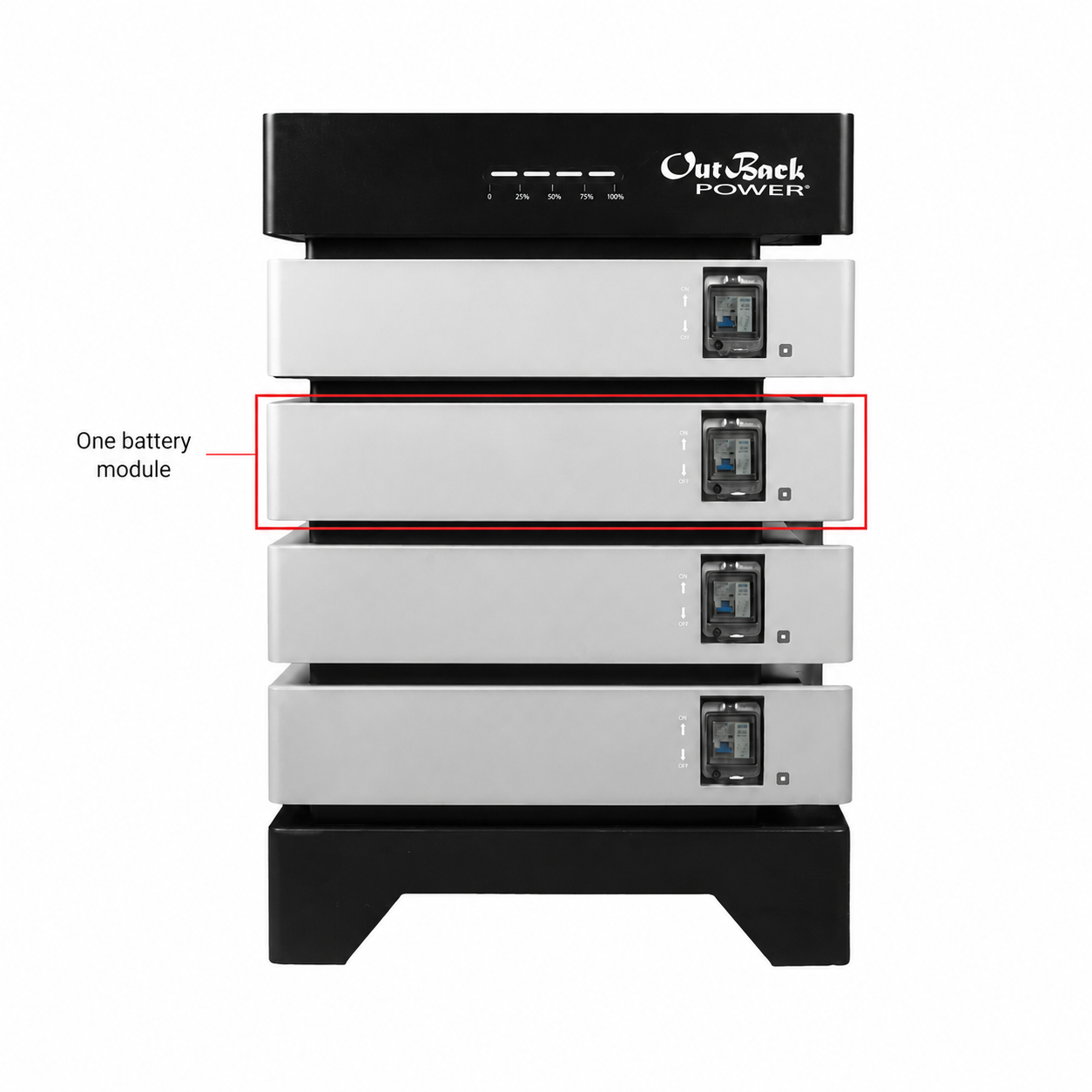 Outback Power EnergyCell 5 Stackable Heated Lithium Battery EC-FE5148