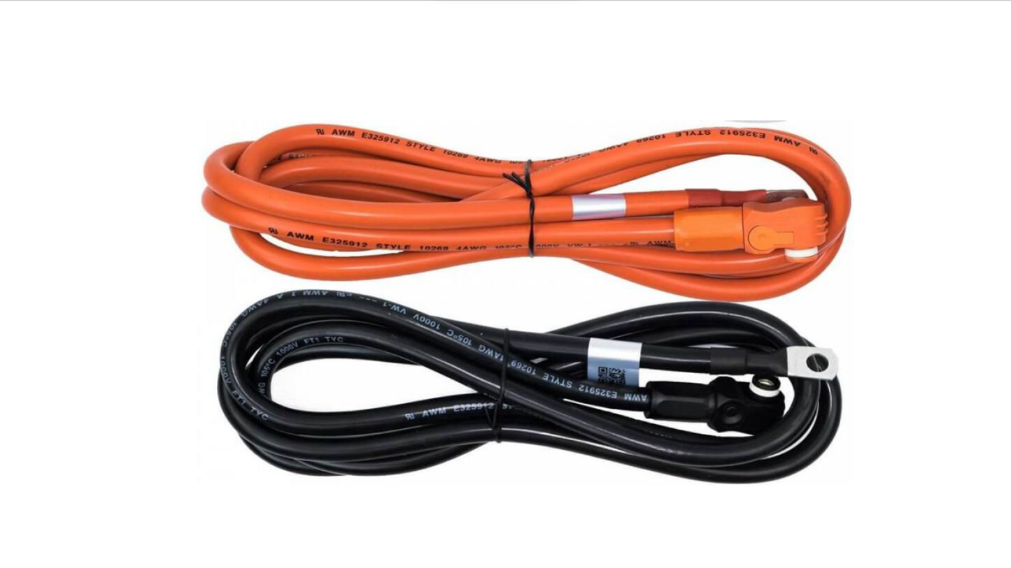 Pytes 2m long "Power Cable Set" from battery to charger/load/busbar