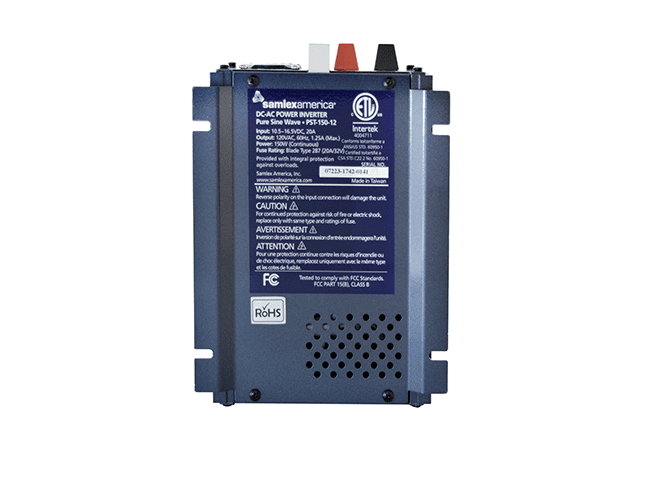 Samlex Inverter 150 Watts 24V DC Pure Sine Wave 120VAC PST-150-24