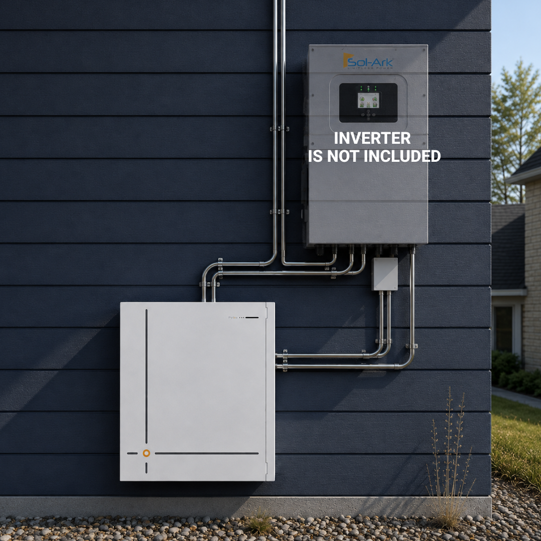 Pytes 16kWh V16 Wall-Mounted Outdoor LFP Battery 110402100209