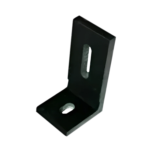 Quick Mount PV QMC-LF-B-12 Black Slotted L-foot