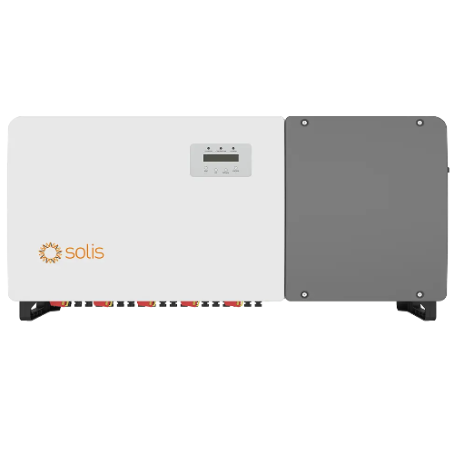 Solar inverter with Solis logo on a white background