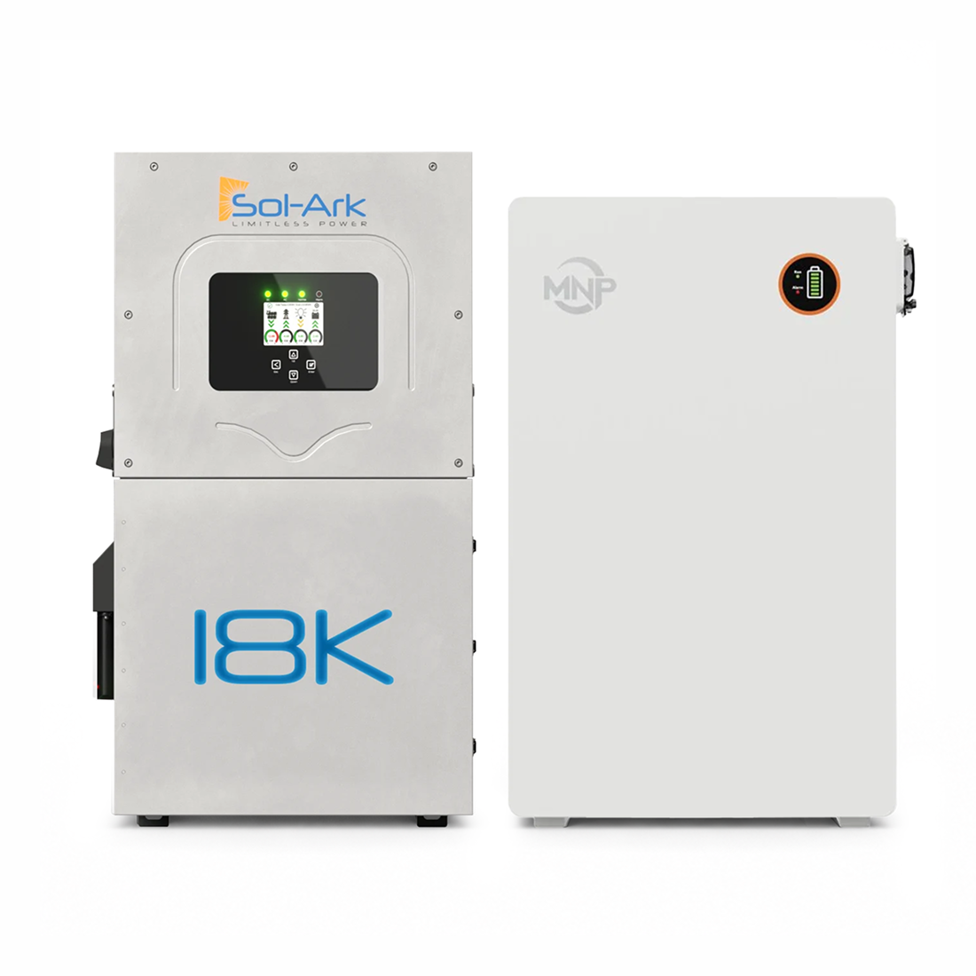 Sol-Ark 18K Hybrid Inverter + MidNite Power MNPowerflo16 16.1kWh Battery Kit