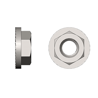 S-5! M8 Hex Flange Nut SMFLC80