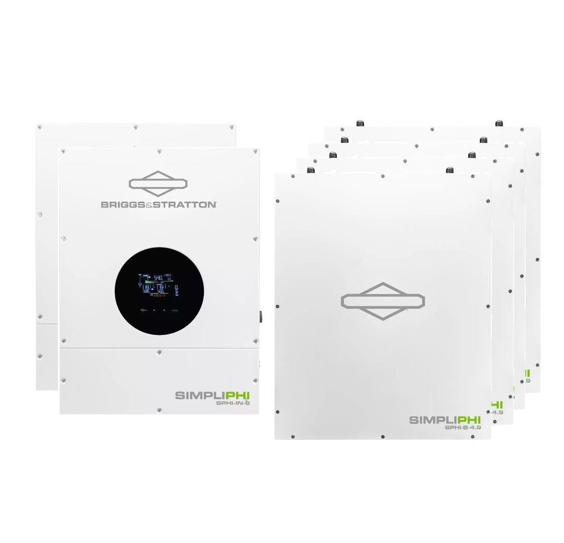 Simpliphi SPHI-ESS-20-12 Energy Storage System: 4 Batteries, 19.92 kWh, AC or D