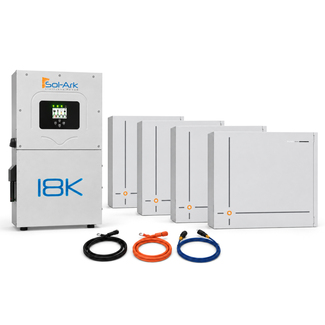 Sol-Ark 18K + (4) Pytes V16 64kWh Home Battery Backup Kit