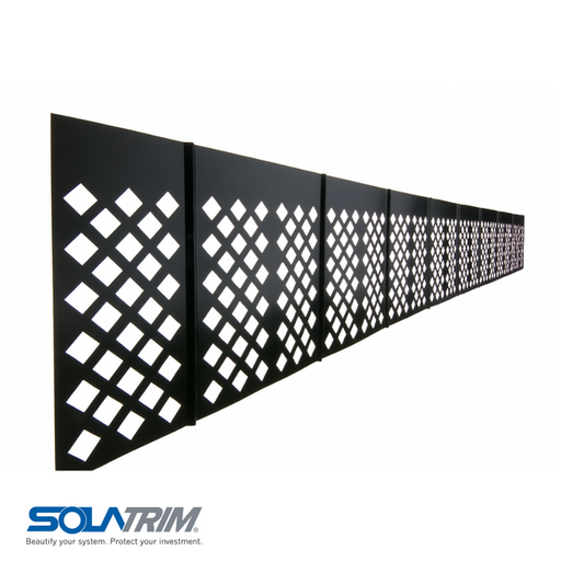 SolaTrim  Pest Abatement Barrier 5.50 x 48 inches (25 pcs) ST-550 | Solar Panel Critter Guard Kit