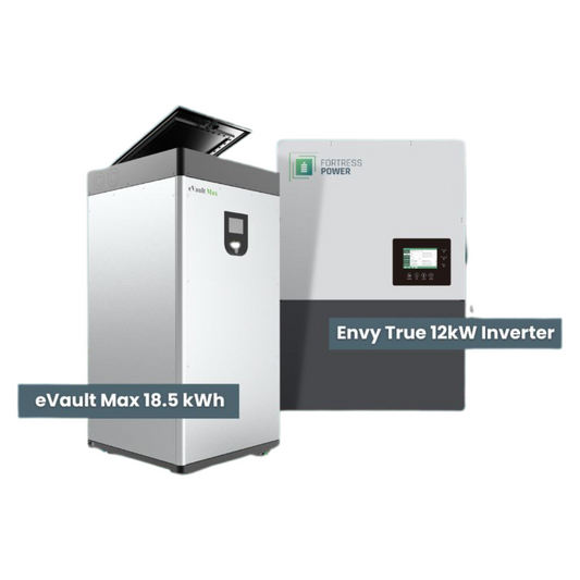 Fortress Power eVault Max 18.5 kWh + Envy 12 kW All in One Hybrid Inverter Combo