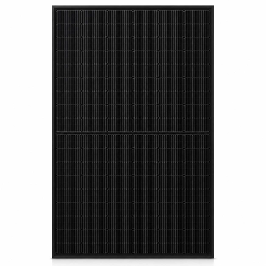 AMPS 410W All Black Monocrystalline Solar Panel AMPS-410P-54BB Front View
