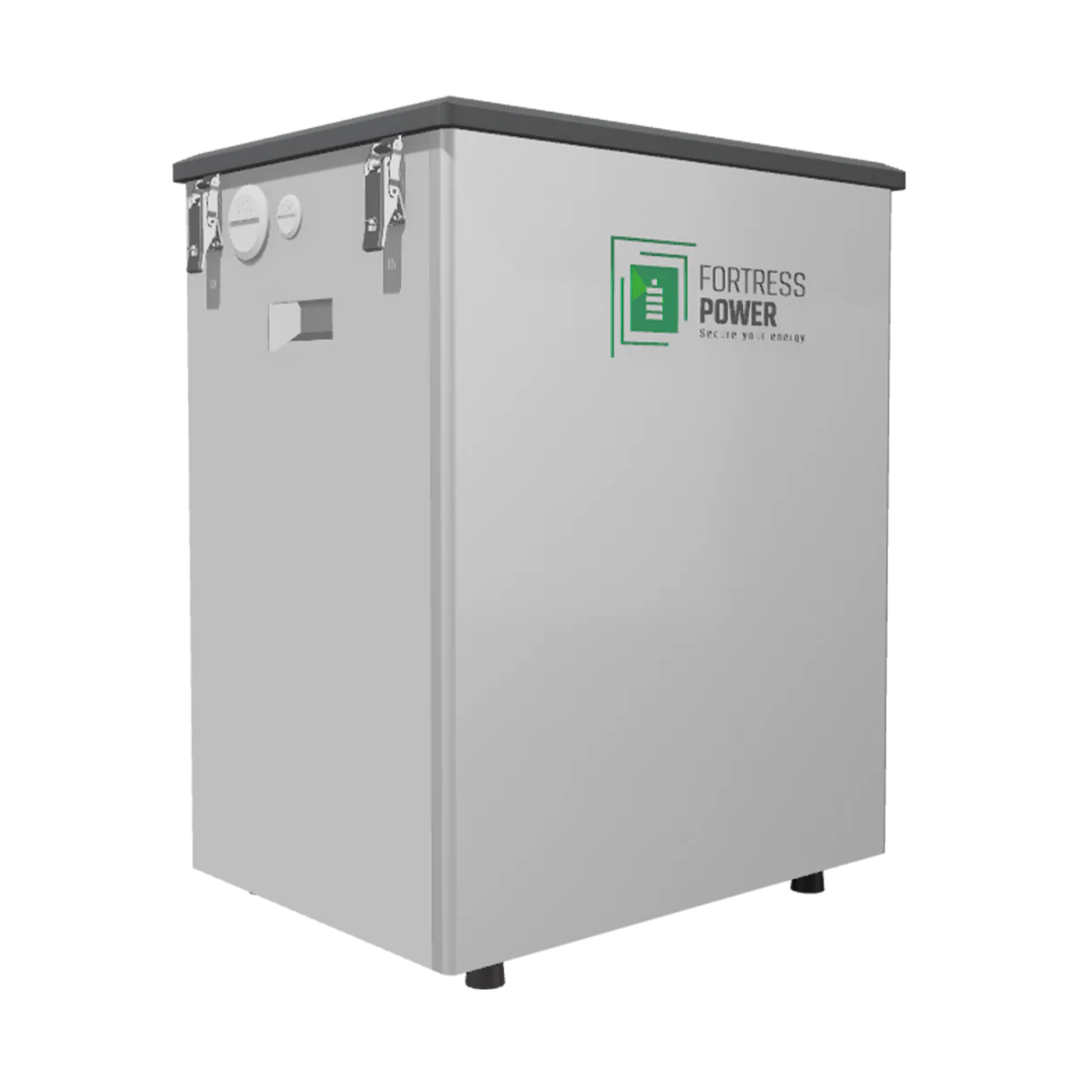Fortress Power battery storage unit on a white background
