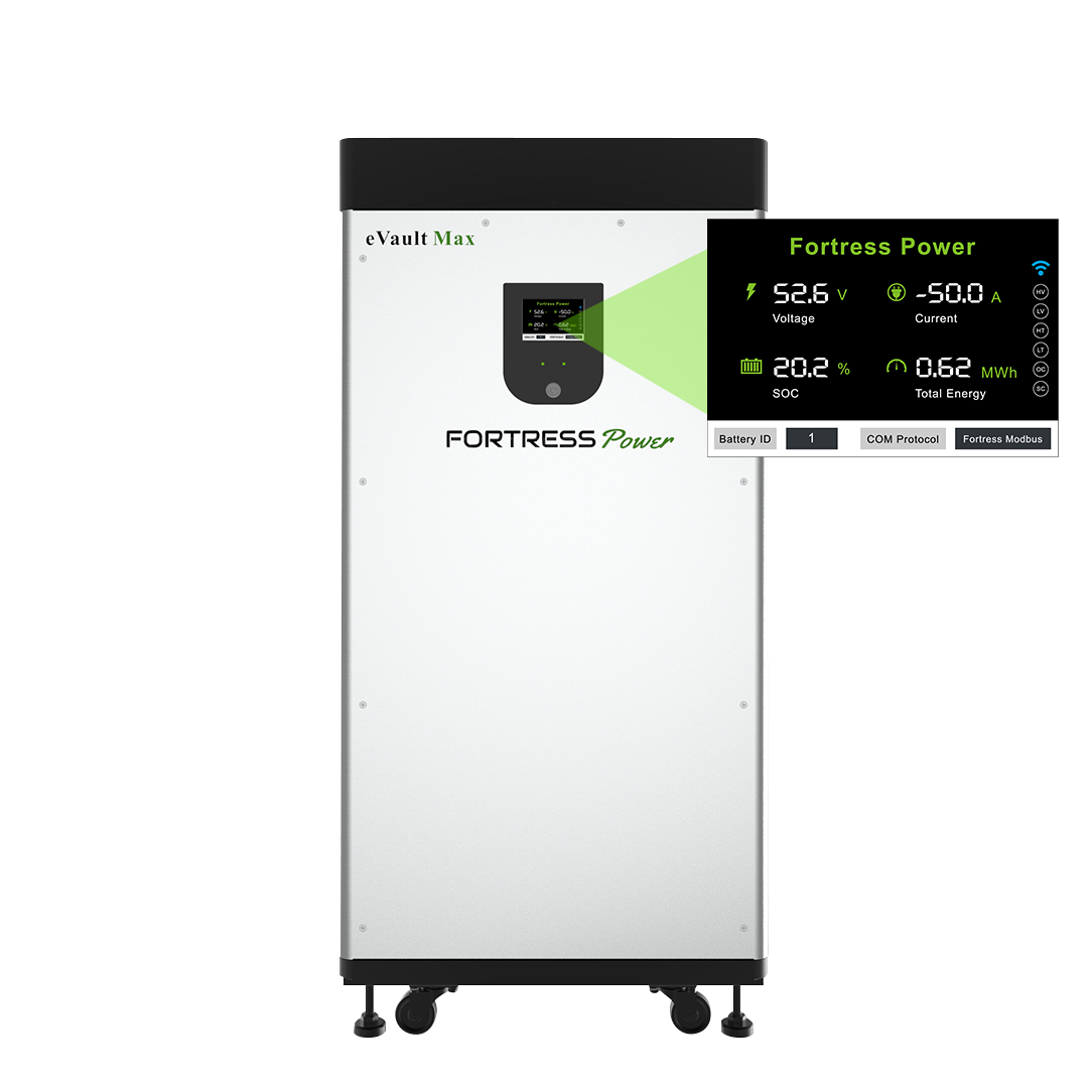 Fortress Power eVault Max 18.5 kWh 48V Lithium Iron Phosphate Battery