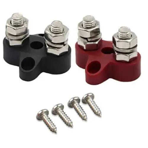 Victron VBB413020010 Dual Terminal Stud M8-linked set (1 red/1 black)