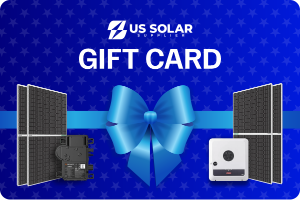 US Solar Supplier Holiday Gift Card