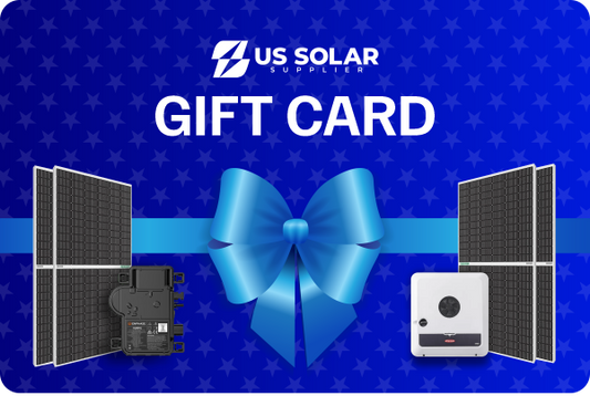 US Solar Supplier Holiday Gift Card