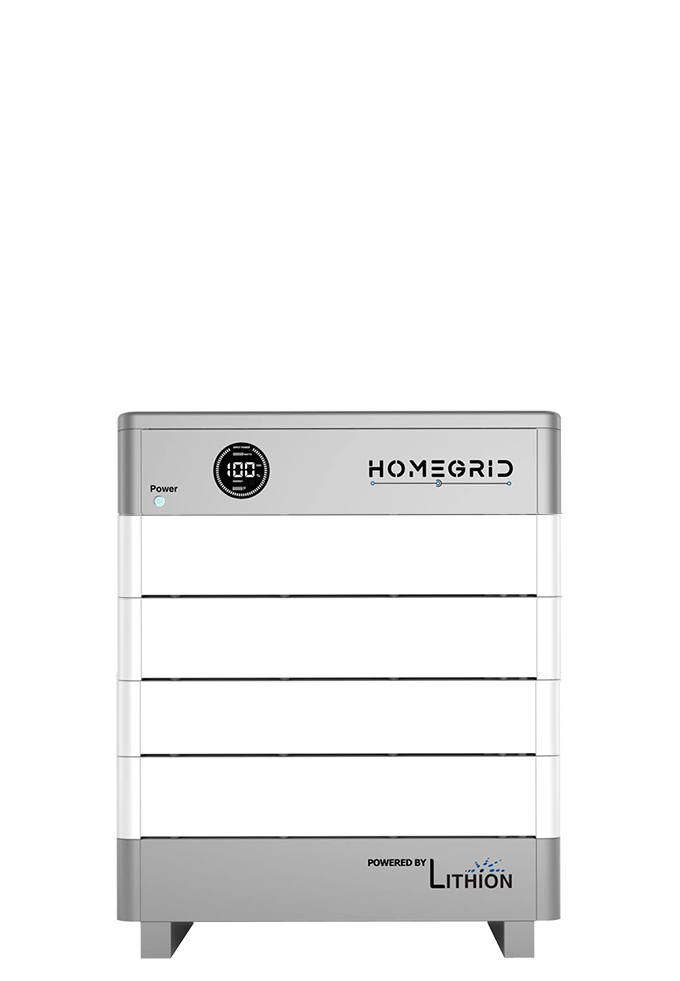 HomeGrid Stack'd HEATED 19.2 kWh - (4) 48V Lithium Battery Heated All Weather Modules + BMS and Base HG-4-Stack