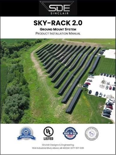 14.8kW Ground Mount Solar Kit - (24) Canadian 620W Bifacial Solar Panels, Sinclair Sky Rack 2.0 & Plans