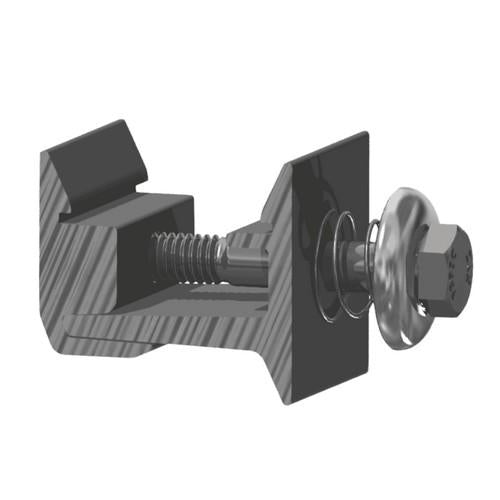 SnapNrack Ultra Rail Mounting Clamp Silver Ultra Rail 242-01229