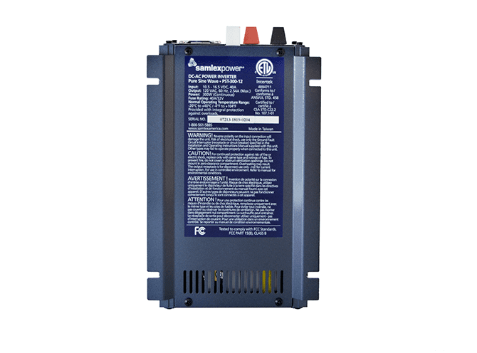 Samlex Inverter 300 Watts 12V DC Pure Sine Wave 120VAC PST-300-12