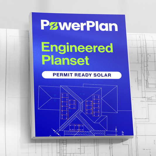 PowerPlan Engineered Planset for residential solar design — permit-ready solar planset by US Solar Supplier.