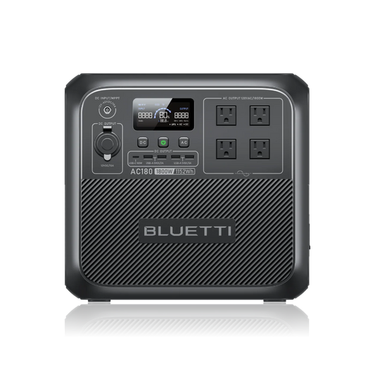 BLUETTI AC180 Solar Portable Power Station | 1,800W 1,152Wh