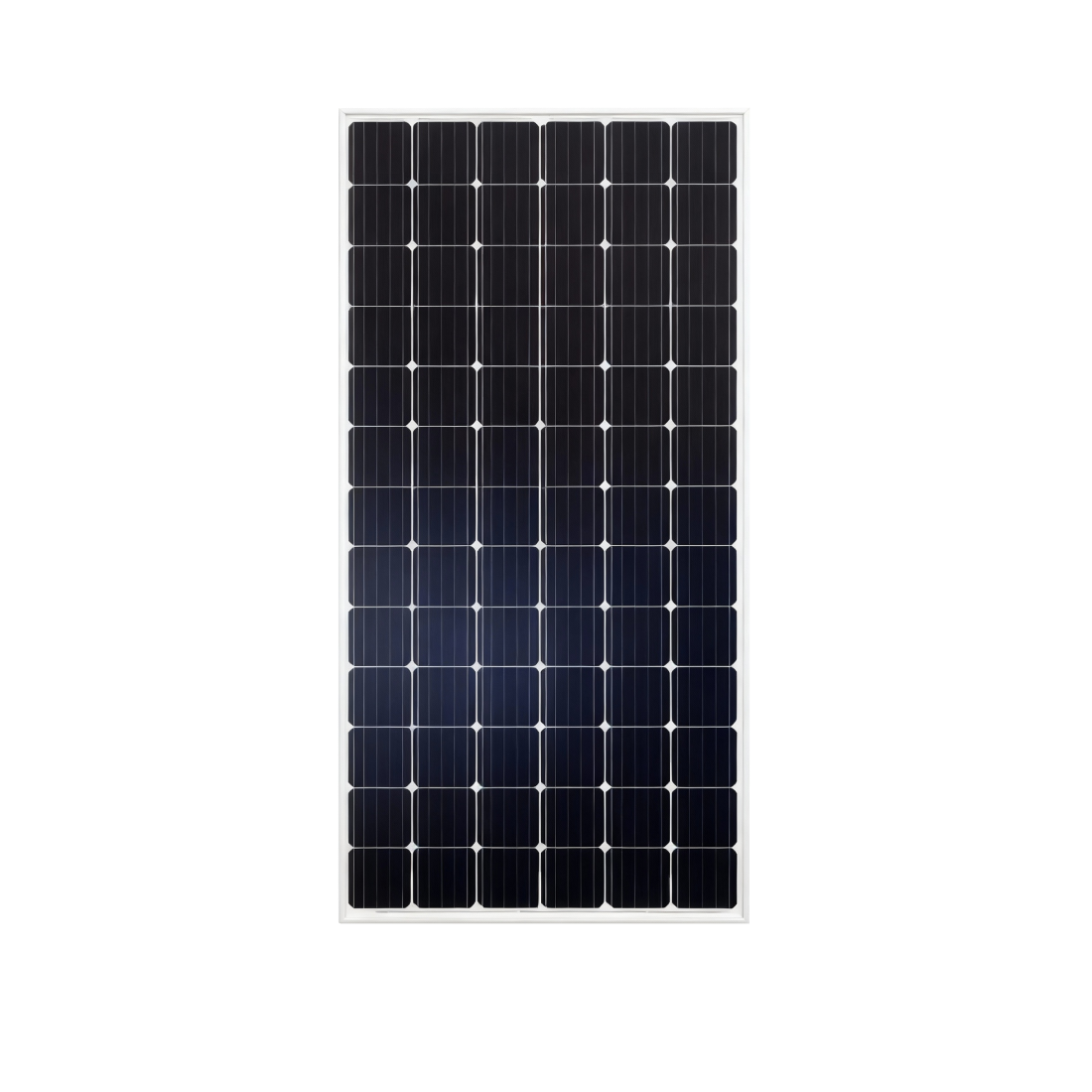 Boviet 385W monocrystalline solar panel on a white background