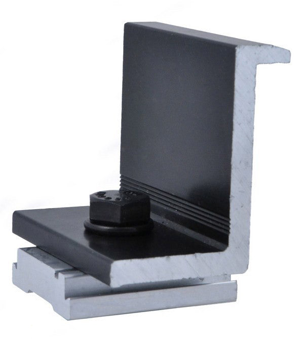 ProSolar RoofTrac Black End Clamp 32.9-33.5mm C1298EC-1B-G