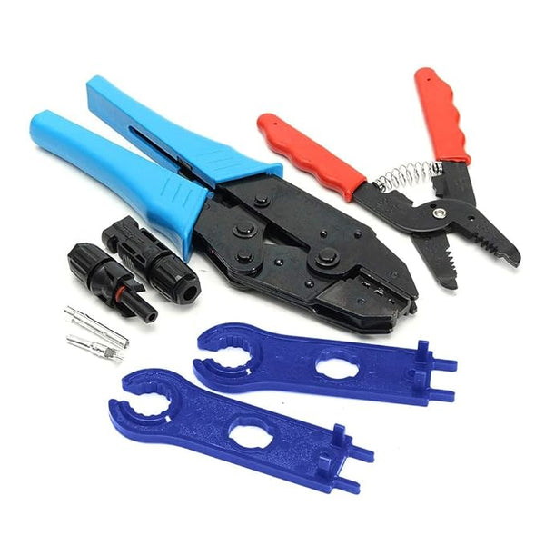 MC4 Crimping Tools Crimper for Solar PV Connectors w/ Stripping & Cutt ...