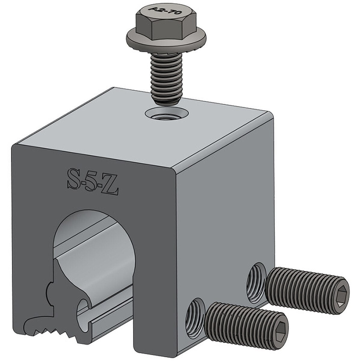 S-5! S-5-Z Clamp For Zip Rib BEMO Kalzip Bulb Seams