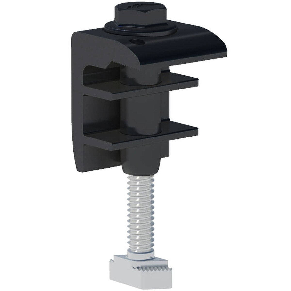 IronRidge End Fastening (End Clamp 30-40MM) Black UFO-END-01-B1-US