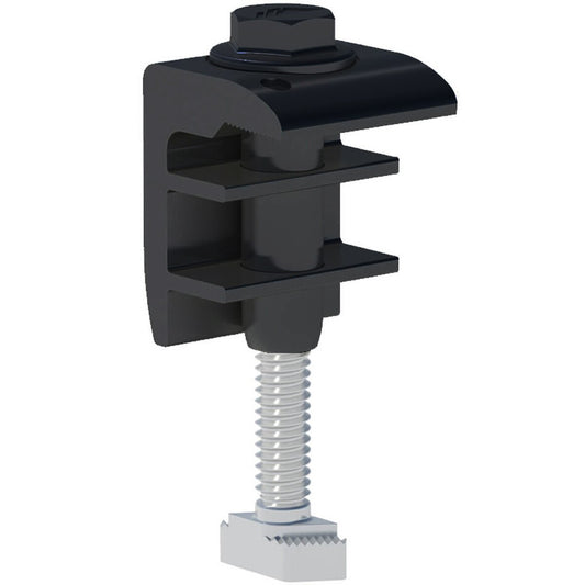 IronRidge End Fastening (End Clamp 30-40MM) Black UFO-END-01-B1-US