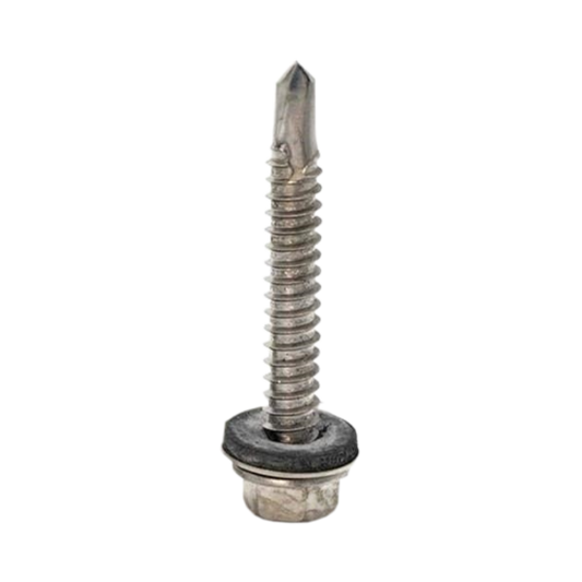 SnapNrack Sealing Wood Screw #14 x 2 1/4" 1/2" Hex SS 80 Pack 015-30008