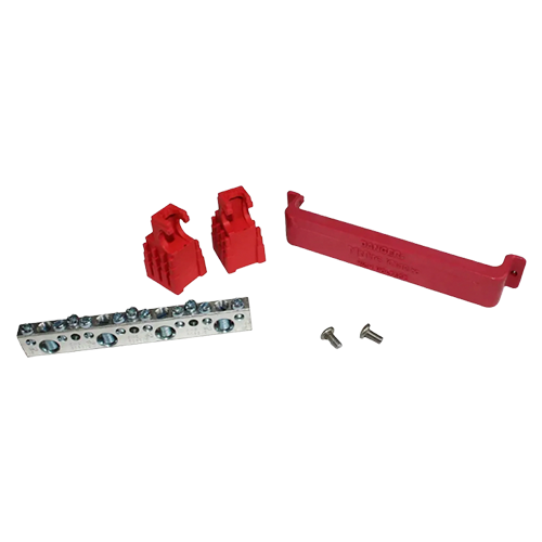 MidNite Solar 250 Amp 5" Busbar with Cover MNTBB2-15R Red Insulator