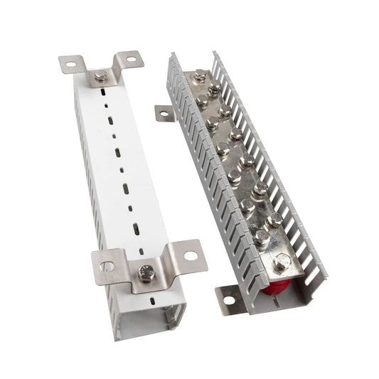 EG4 600A 12 Stud Bus Bar – Black EG4BUSBAR600ABL