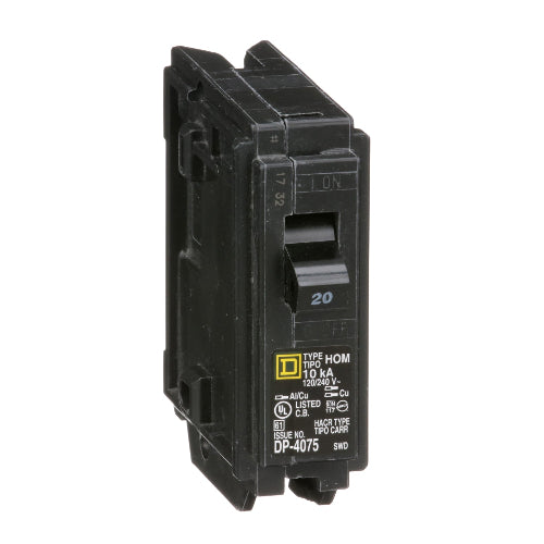 Schneider Electric Homeline 20A 1-Pole Circuit Breaker HOM120