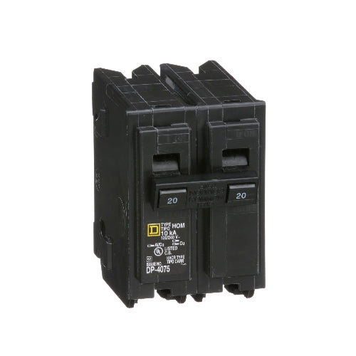 Schneider Electric Homeline 20A 2-Pole Circuit Breaker HOM220