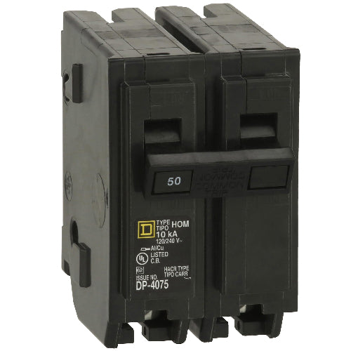 Schneider Electric Homeline 50A 2-Pole Circuit Breaker HOM250