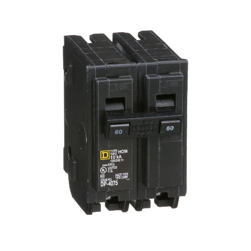 Schneider Electric Homeline 60A 2-Pole Circuit Breaker HOM260
