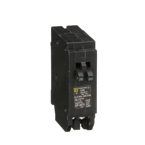 Schneider Electric Homeline Tandem 20A Circuit Breaker HOMT2020