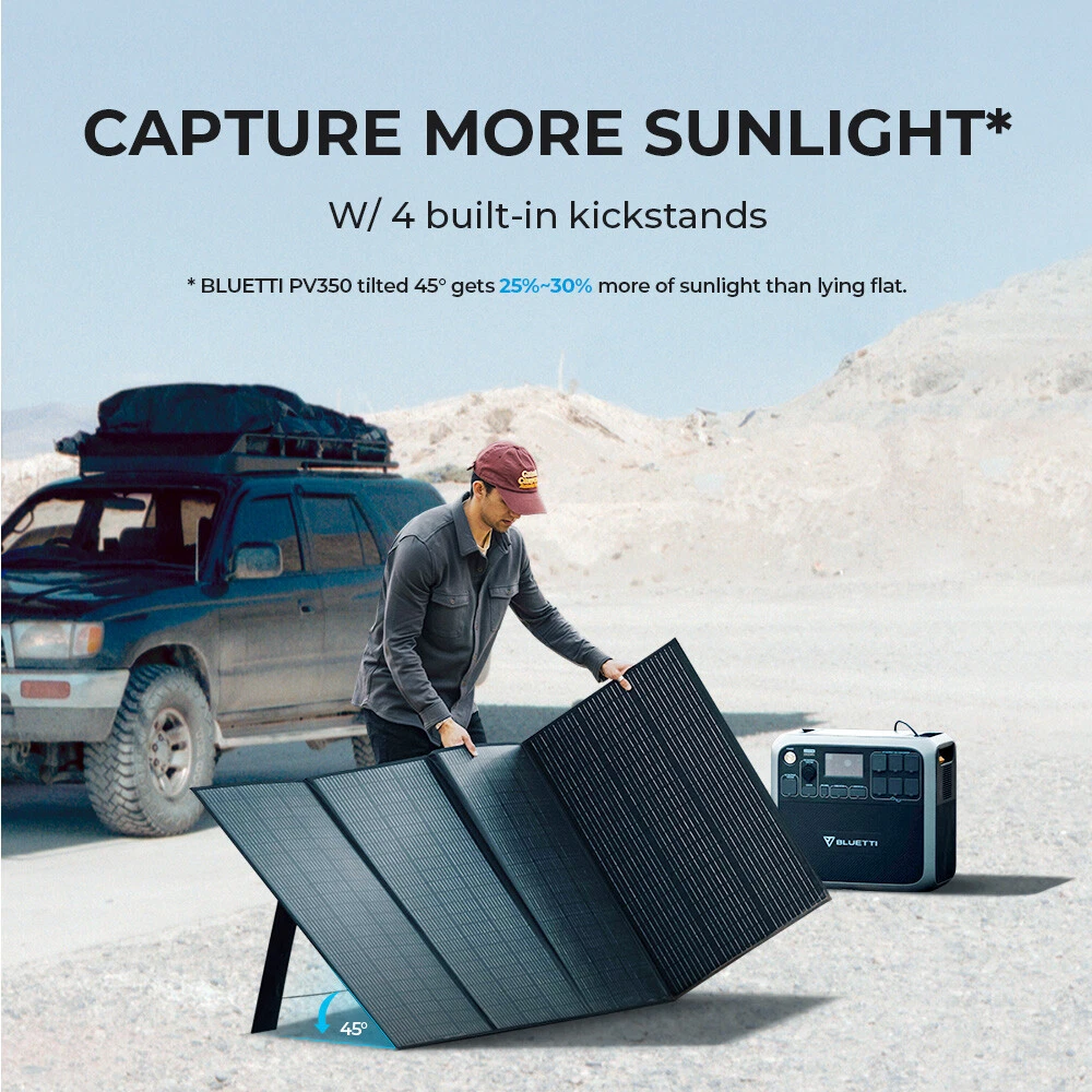 Bluetti 350W Portable Solar Panel PV350 – US Solar Supplier Bluetti 350W Portable Solar Panel PV350 – US Solar Supplier