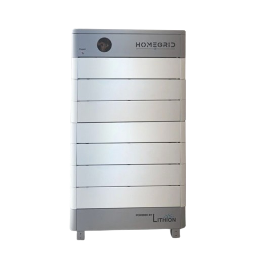 HomeGrid Stack'd 33.6 kWh - (7) 48V Standard All Weather Lithium Battery 4000051 + BMS and Base 4000044 HG-7-Stack