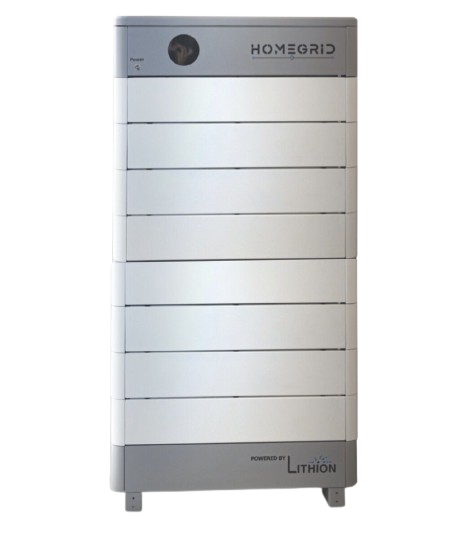 HomeGrid Stack'd 38.4 kWh - (8) 48V Lithium Battery Standard All Weather Modules + BMS and Base HG-8-Stack