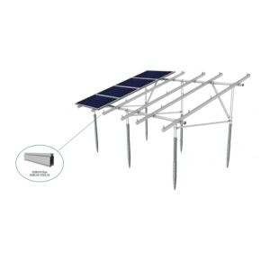 SunModo SMR300 Rail 174" Mill Finish SMR300-174-M