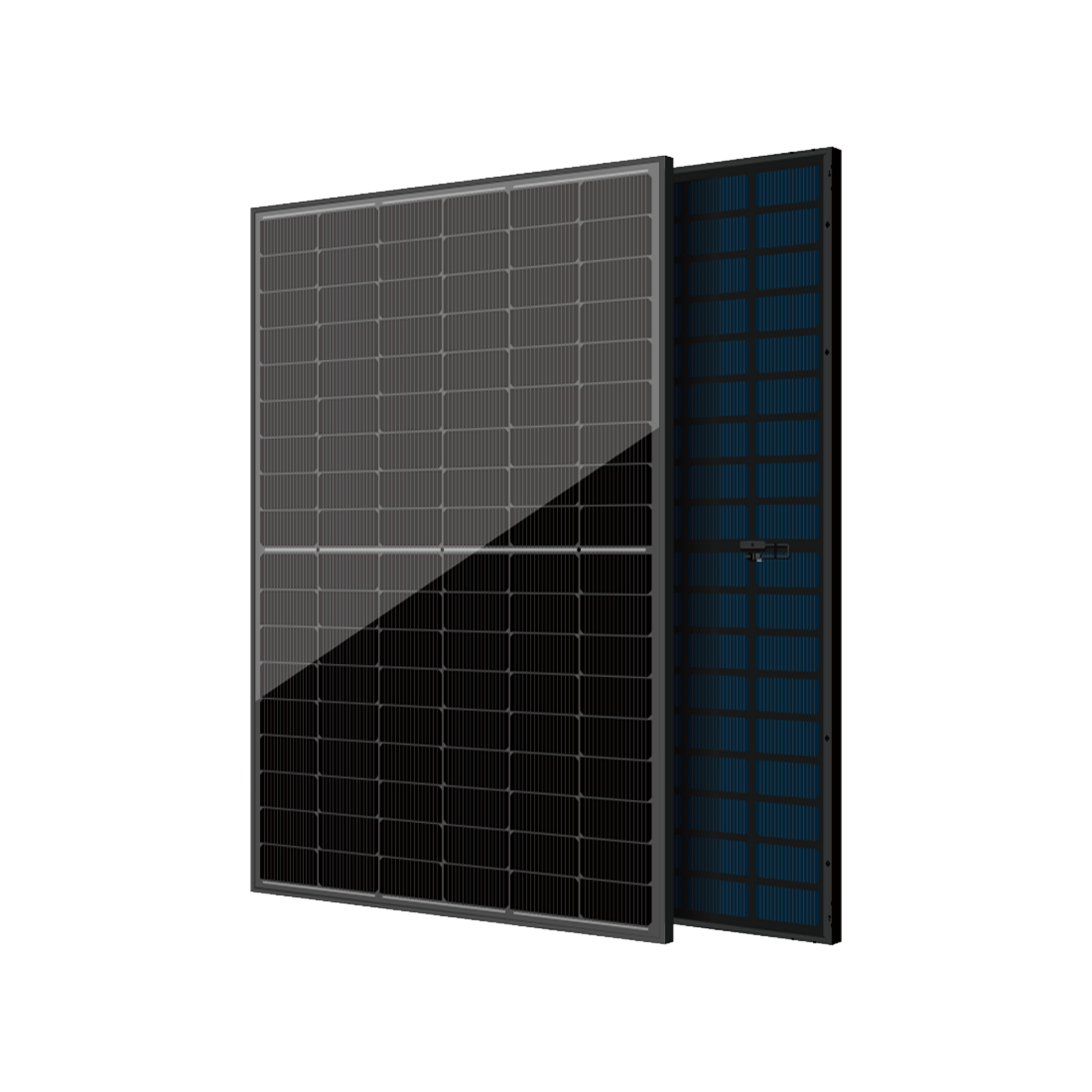 Hermh ブラックメタル　BLACKL Znshine 440W All N Type Bifacial Double Glass Black Solar Panel