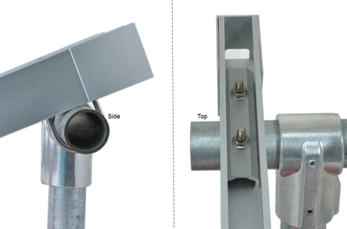 Prosolar Groundtrac A-UAS-1S-2 2" CLEAR U-BOLT Assembly